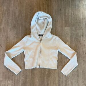 White Brandy Melville Zip Up Jacket